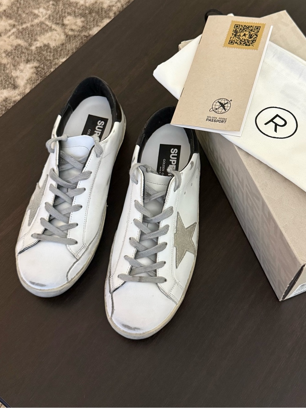 Golden Goose Superstar Mixed Leather Sneakers Size 9 AUTHENTIC